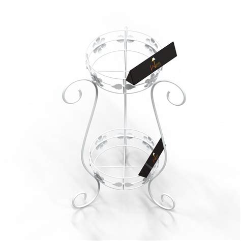 Buy Metal Flower Pot Stand‎ (White) Online at woodentwist — WoodenTwist
