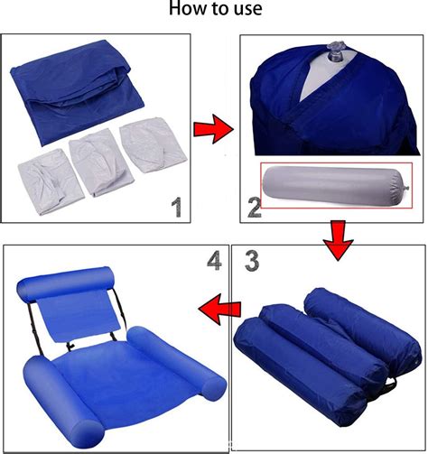 Buy Inflatable Swimming Floating Pool Lounge Chair for Adults, Swimming ...