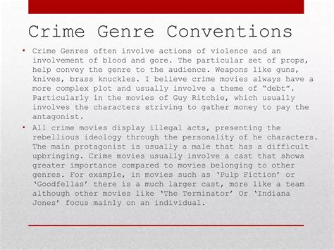 Genre Conventions Research | PPTX