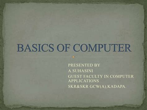 Image result for Computer System Basics