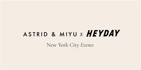 Astrid & Miyu x Heyday ~ Complimentary Gua Sha Treatments, Astrid ...