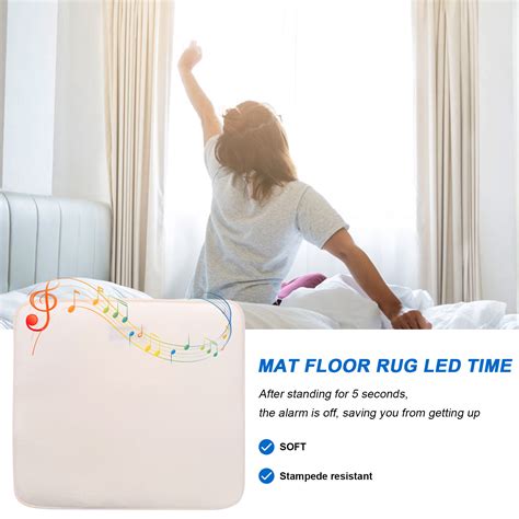 Alarm Clock Stand on Pressure Sensitive Battery Smart Alarm Clock Mat ...
