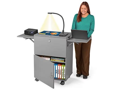 Flex-Space Store-It-All Mobile Locking Media Tower - Modern Gray at ...