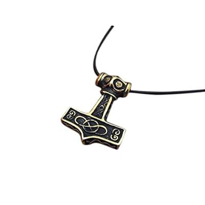 Buy Thor's Hammer Mjölnir - Viking Norse Thor Hammer Pendant Viking ...