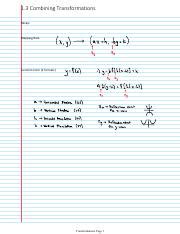 Image result for Combining Transformations of Function