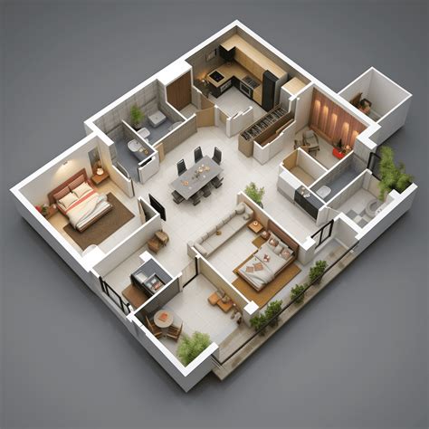 3D Floor Plan Rendering Services | Renders Point