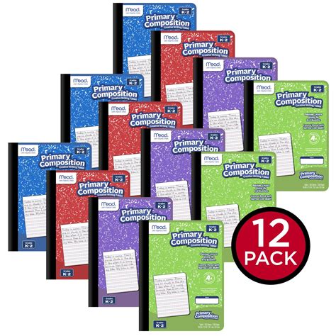 Mead Primary Composition Book Ruled Grades K-2 7 12 x 9 34 100 Sheets ...