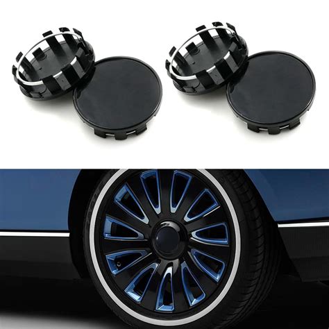 Pvc Hub Cap Set Of 4 Chrome Wheel Center Hub Cap Universal Car Plastic