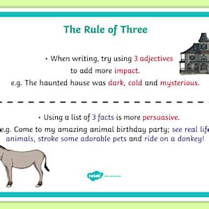 The Rule of Three Example A4 Display Poster