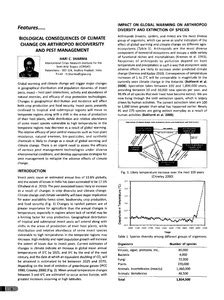Biological Consequences of Climate Change on Arthropod Biodiversity and ...