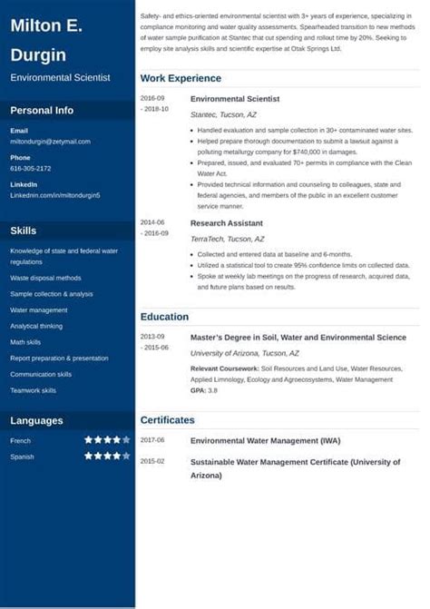 Environmental Science Cover Letter Examples 的图像结果