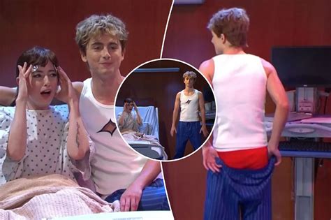 Timothée Chalamet flashes butt on 'SNL' as Troye Sivan