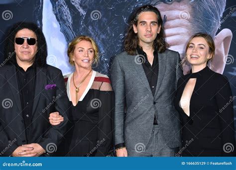 Gene Simmons, Shannon Tweed, Nick Simmons & Sophie Simmons Editorial ...