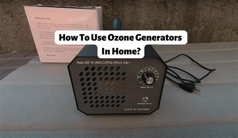 Image result for How to Use Ozone Machine