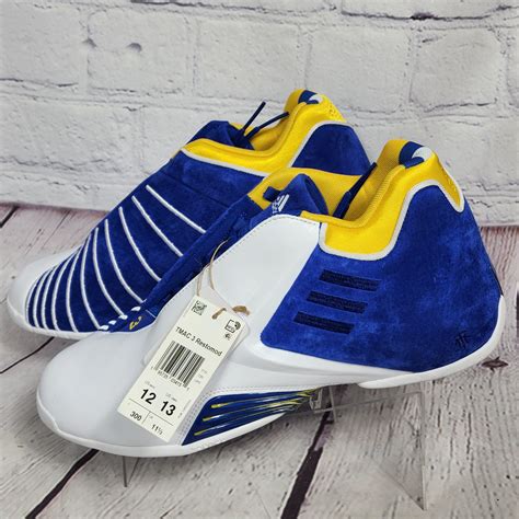 Adidas TMac 3 Restomod Shoes Mens 12 Tracy McGrady White Blue ...