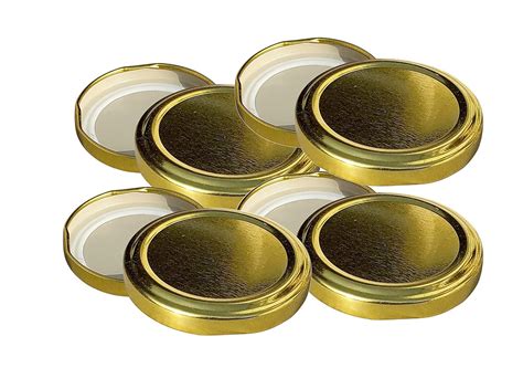Buy Pure Source India Metal Airtight Lug Cap 53 mm, for Jar, 12 Pieces ...
