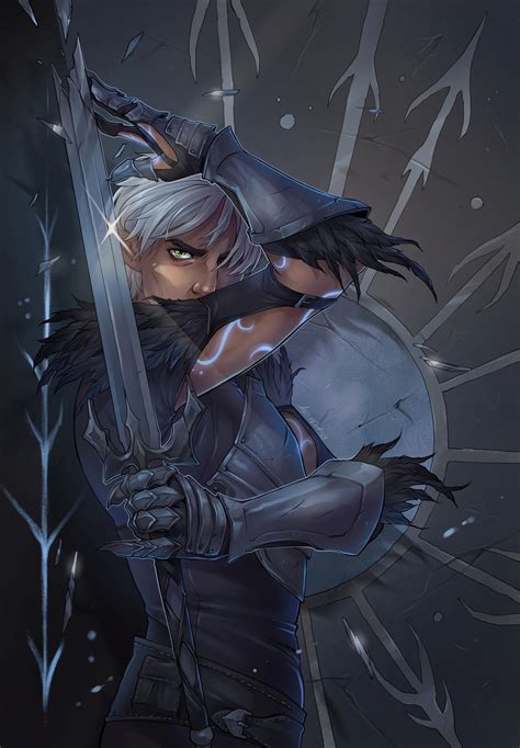 Fenris Dragon Age Art Poster For Sale Mit "Fenris" Von YumiKoyuki