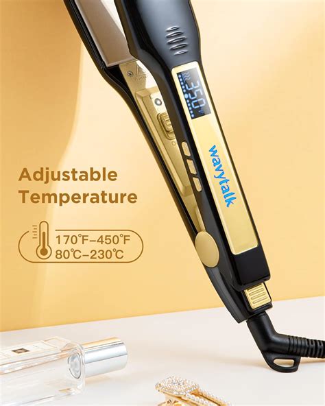 Buy Wavytalk Hair Straightener Titanium Flat Iron 1.75 Inch Wide Flat ...
