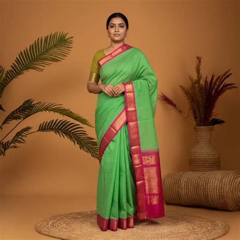 PURE GADWAL COTTON SARI- Z01 – pochampallysarees.com