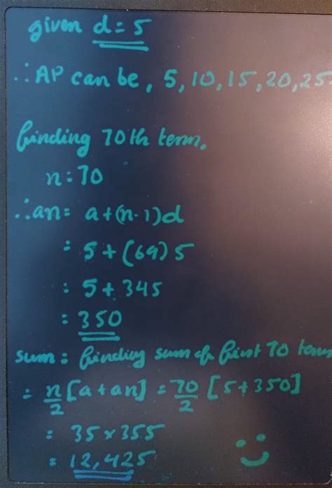 (ii) Write any one arithmetic progression with common difference 5 ...