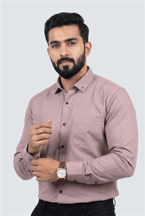 Pink Cotton Shirt for Men – Stylish Slim Fit | Kites Club – KITES CLUB