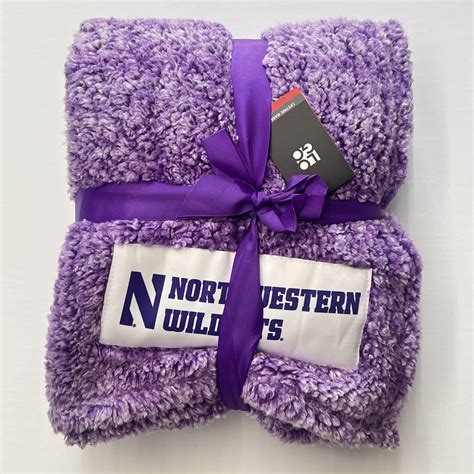 Northwestern University Wildcats Purple Color Frosty Fleece Throw ...