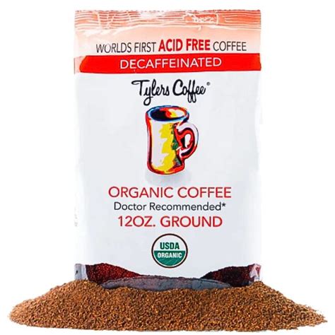 Amazon.com: 12 Ounce Tyler’s No Acid Organic Coffee, Decaffeinated Ground - 100% Arabica Full ...