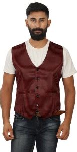 Abc Garments Striped Men Waistcoat - Buy Abc Garments Striped Men ...