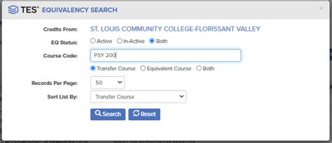 How do I use the Transfer Equivalency Database?