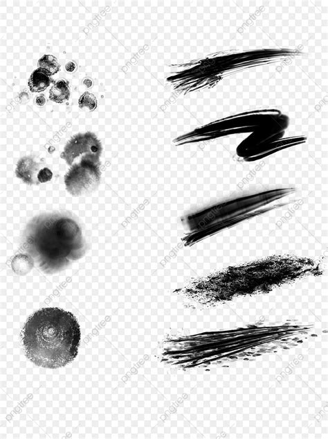 Smudge Brush PNG Picture, Brush Brush Smudges Black Strokes, Writing ...