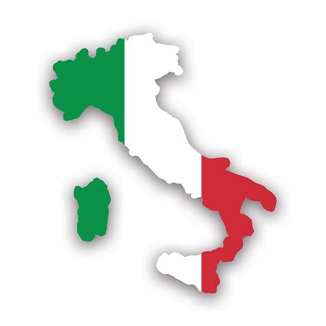 Italy Shaped Italian Flag Sticker - Decal - American Made - UV ...