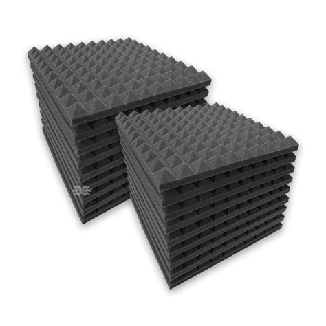 MMT Acoustix® 1 inch Pyramid Acoustic Foam Panels (1x1 Ft) Studio Sound ...