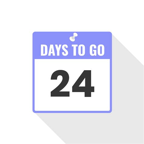 24 Days Left Countdown sales icon. 24 days left to go Promotional ...