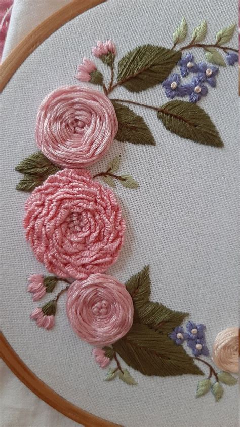 Image result for Embroidered Rose Pattern