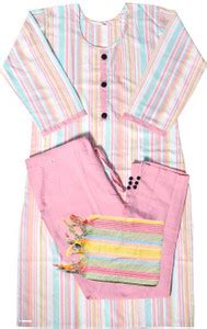 IST Striped Kurta, Trouser/Pant & Dupatta Set - Buy IST Striped Kurta ...