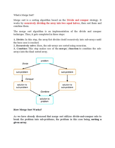 Image result for How Does a Merge Sort Work
