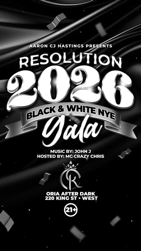 NEW YEARS EVE DINNER X DANCE RESOLUTION 2026, Oria on King, Toronto, 31 ...
