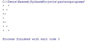 Image result for 10101010 Triangle Shaped Pattern Program in Python