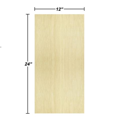 Harmless Hardwoods 1/8 (3mm) x 12 x 24 Inch Craft Plywood, Box of 10 ...