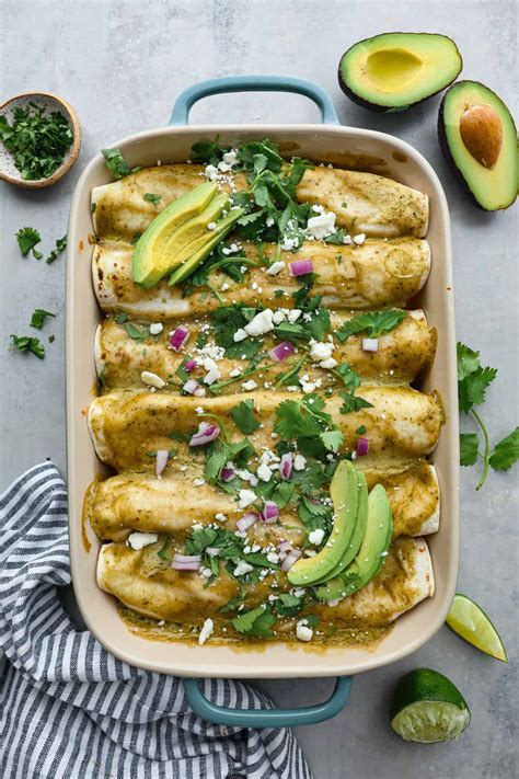 Chicken Enchiladas With Green Sauce