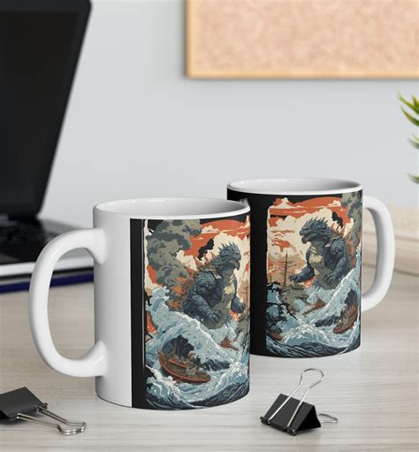 Godzilla Kaiju Mug, King of the Monsters, Godzilla Art Gojira, Funny ...