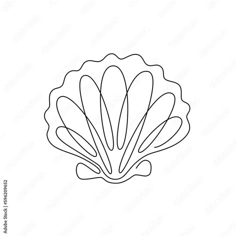 Image result for Shell Line Art