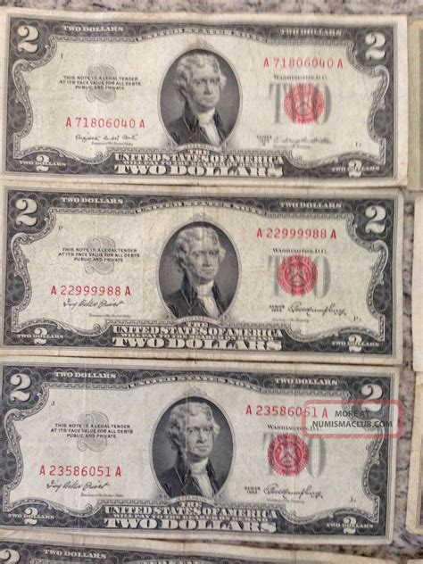 1953 Two Dollar Red Seal