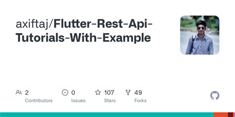 REST API in Flutter 的图像结果