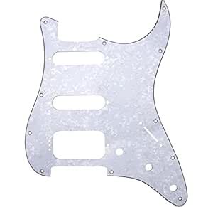 Yootones 11 Hole HSS Pickguard Guitar Scratch Plate 3Ply HSS ...