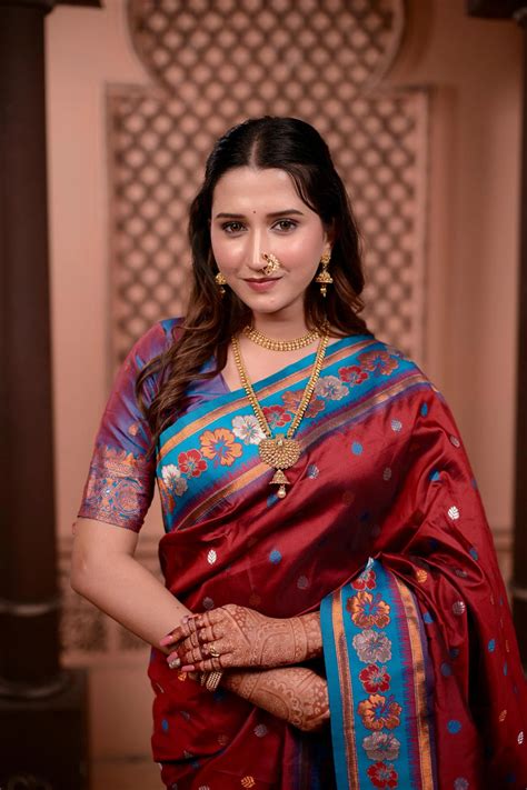 Maroon Soft Silk Saree – Kalyanja