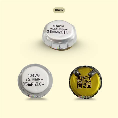 3.8V 35mAh Lithium Ion Rechargeable Battery Single Cell
