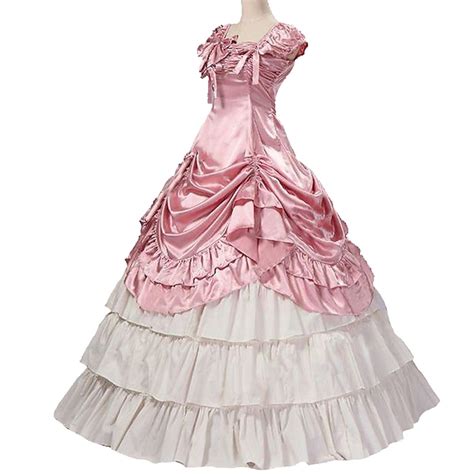 Rococo Victorian Ball Gown Party Costume Masquerade Prom Dress Bridal ...