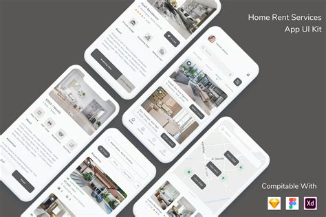 房子交易 酒店预订 App页面-UITONIC-设计素材模板库
