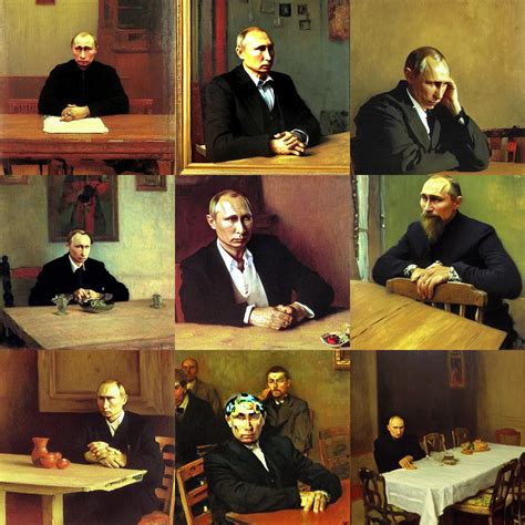 sad old vladimir putin sitting at the table with | Stable Diffusion | OpenArt